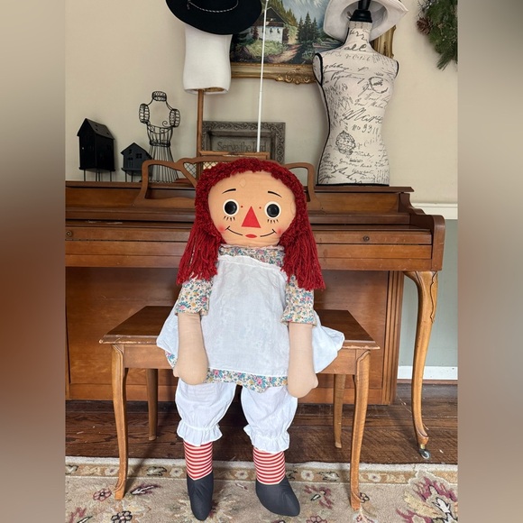 Rare Vintage 1960's XL Annabelle The Original Knickerbocker Raggedy Ann
Doll - Picture 5 of 11